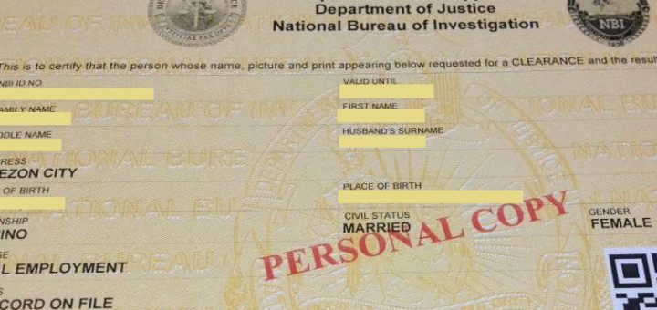 NBI clearance application