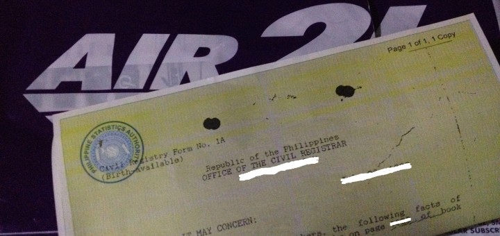 NSO Birth Certificate